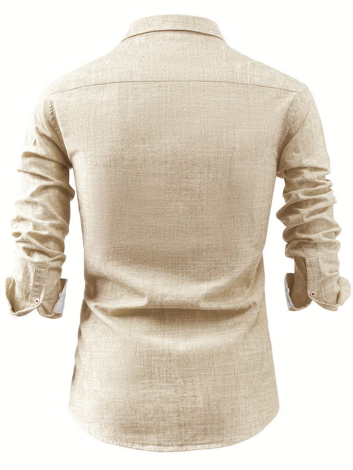 Nolan – Langarmhemd Mit Knöpfen