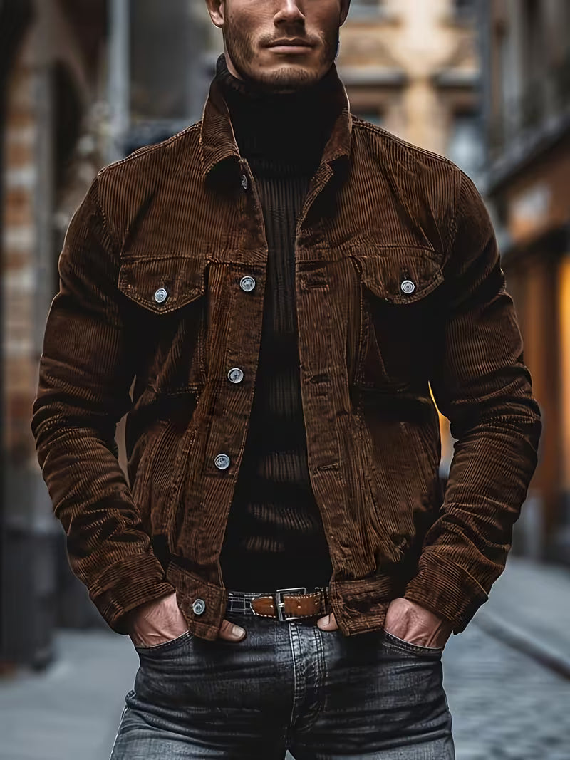 Warwick – Cordjacke Mit Zahlreichen Taschen