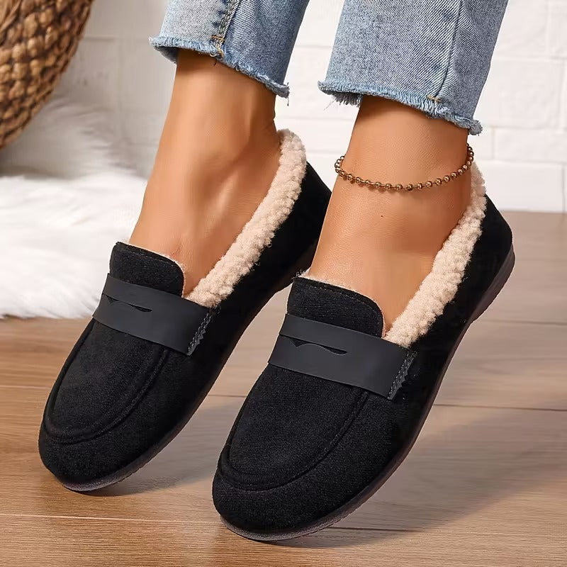 Deren – Rutschfeste Loafer Mit Fleecefutter