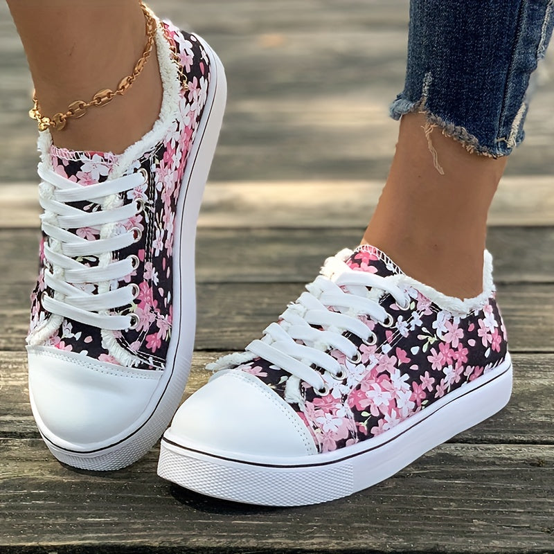 Bristy – Schnürschuhe Mit Blumenmuster