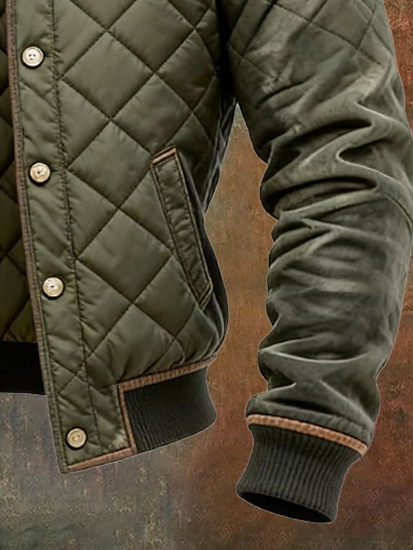 Jaspreet – Retro Stepp Jacke Mit Reißverschluss