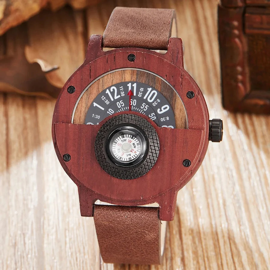 Stellan – Holzuhren mit Lederarmband