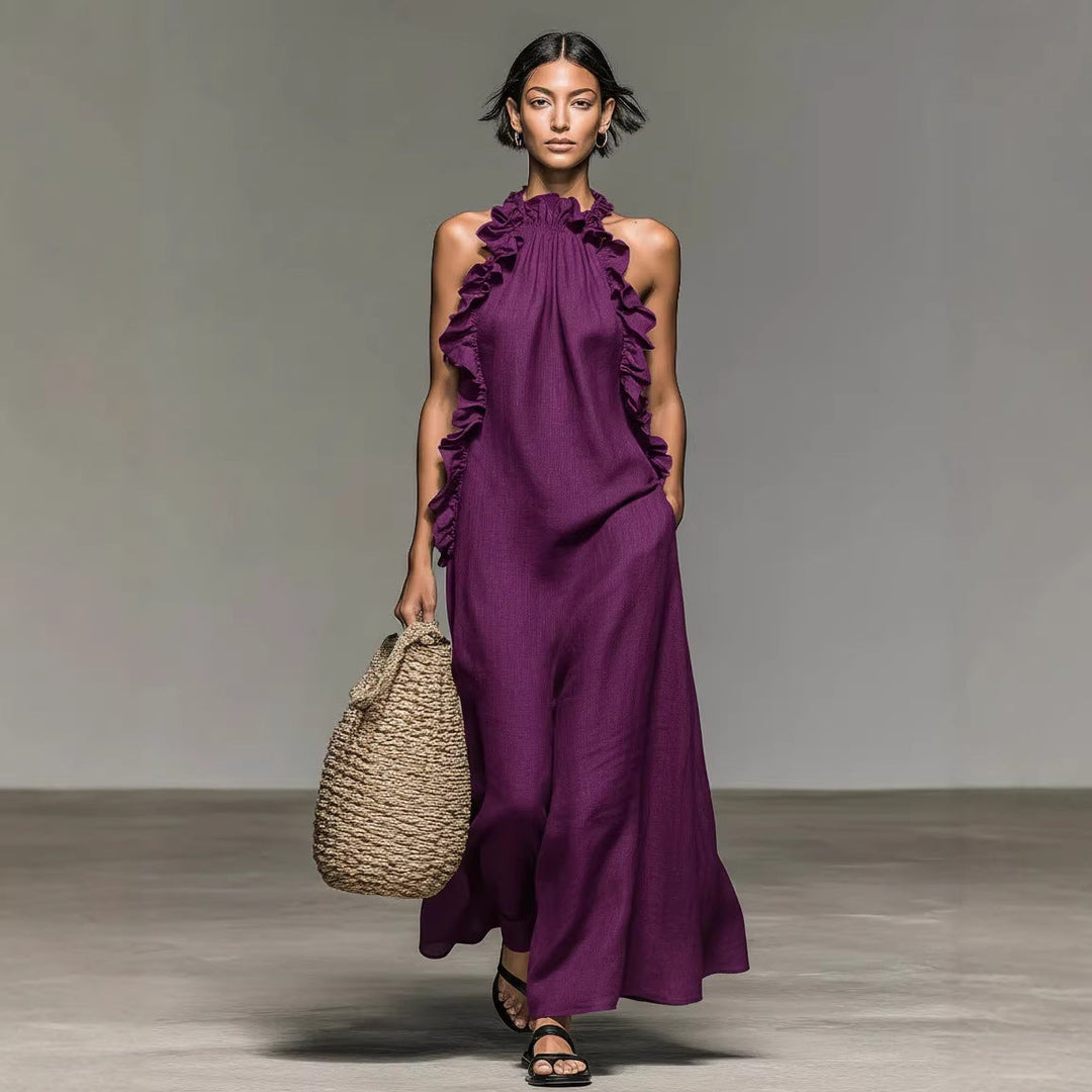 Vasara - Maxikleid Im Boho Stil Mit Rüschen
