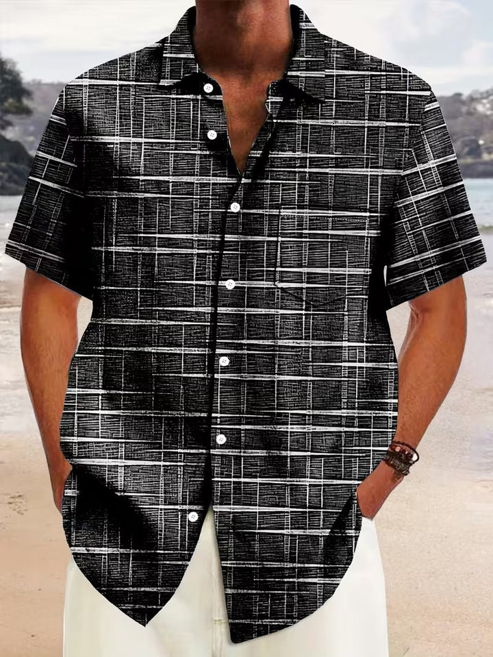 Jerrick - Hemd Mit Geometrischem Vintage-Print