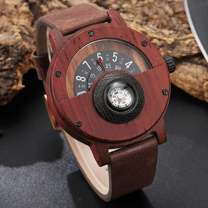 Stellan – Holzuhren mit Lederarmband