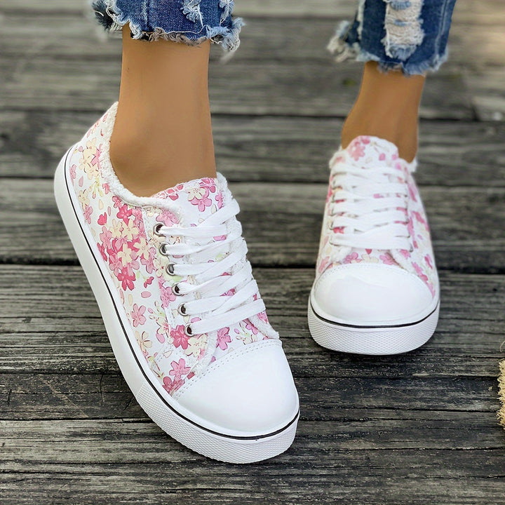 Bristy – Schnürschuhe Mit Blumenmuster