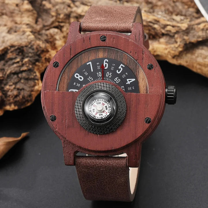 Stellan – Holzuhren mit Lederarmband