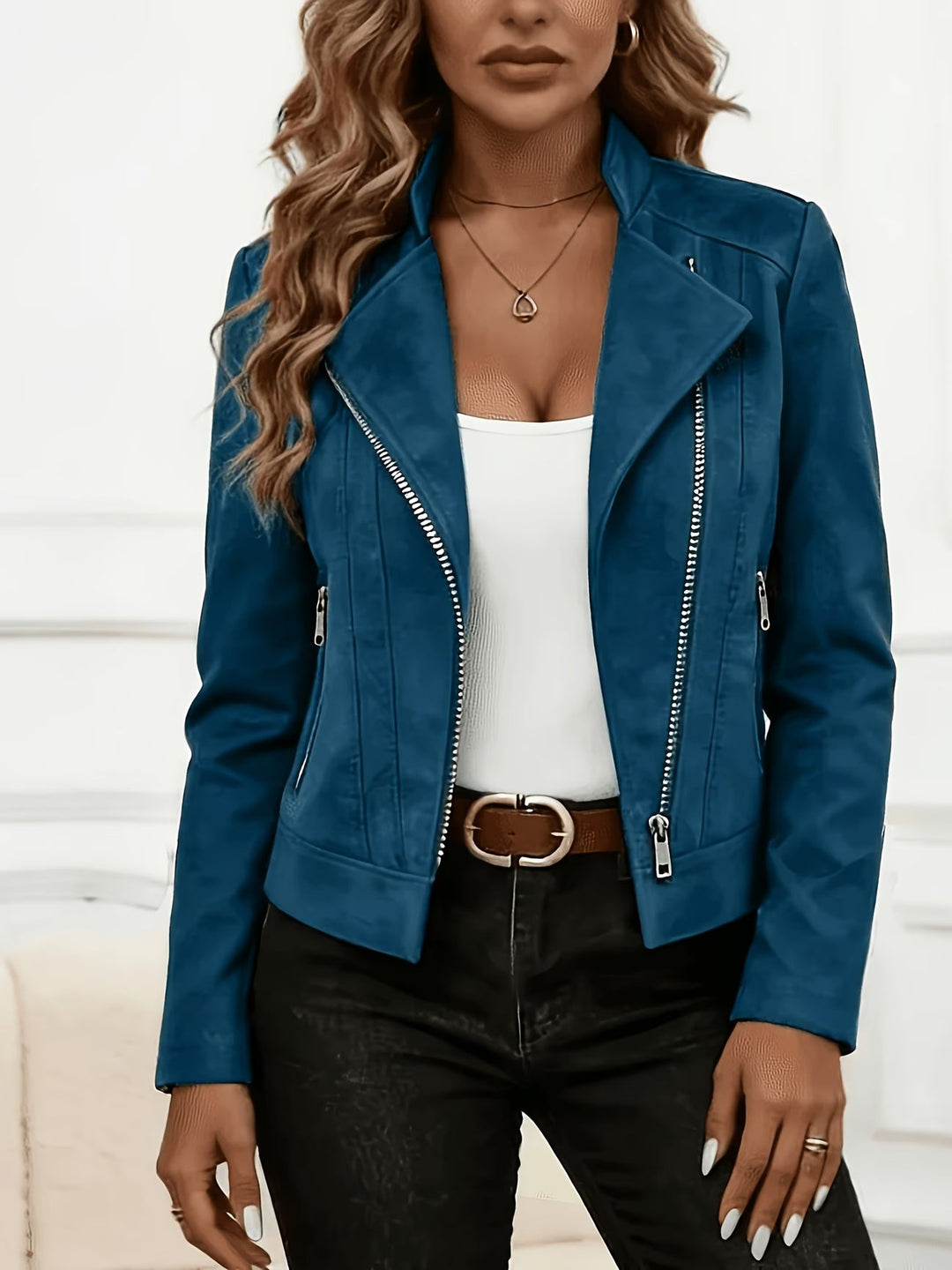 Amina – Langarmjacke mit Reißverschluss
