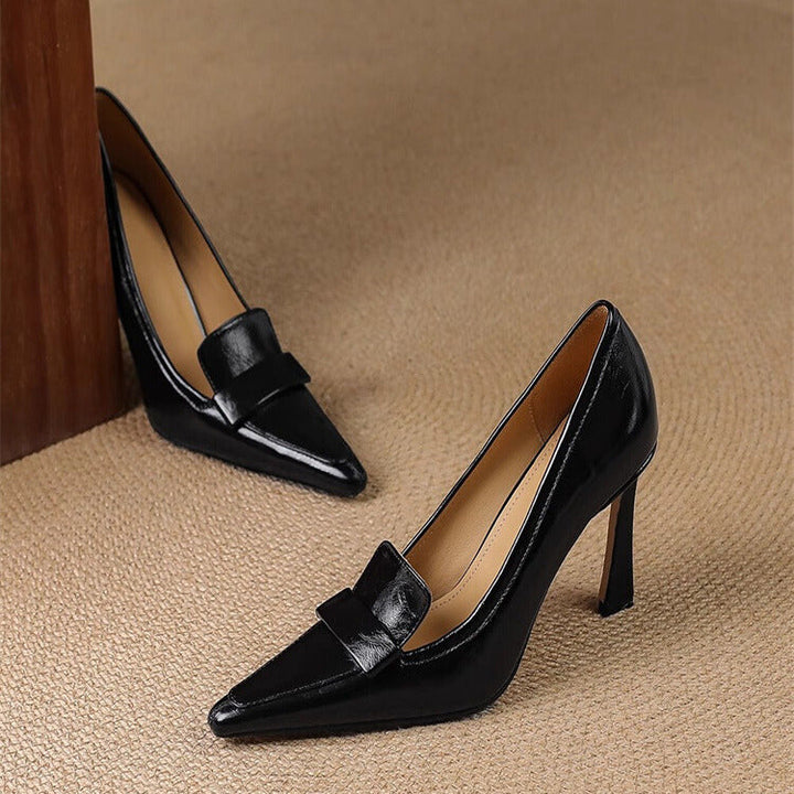 Nishadi – Bequeme Leder Pumps Mit Hohem Absatz