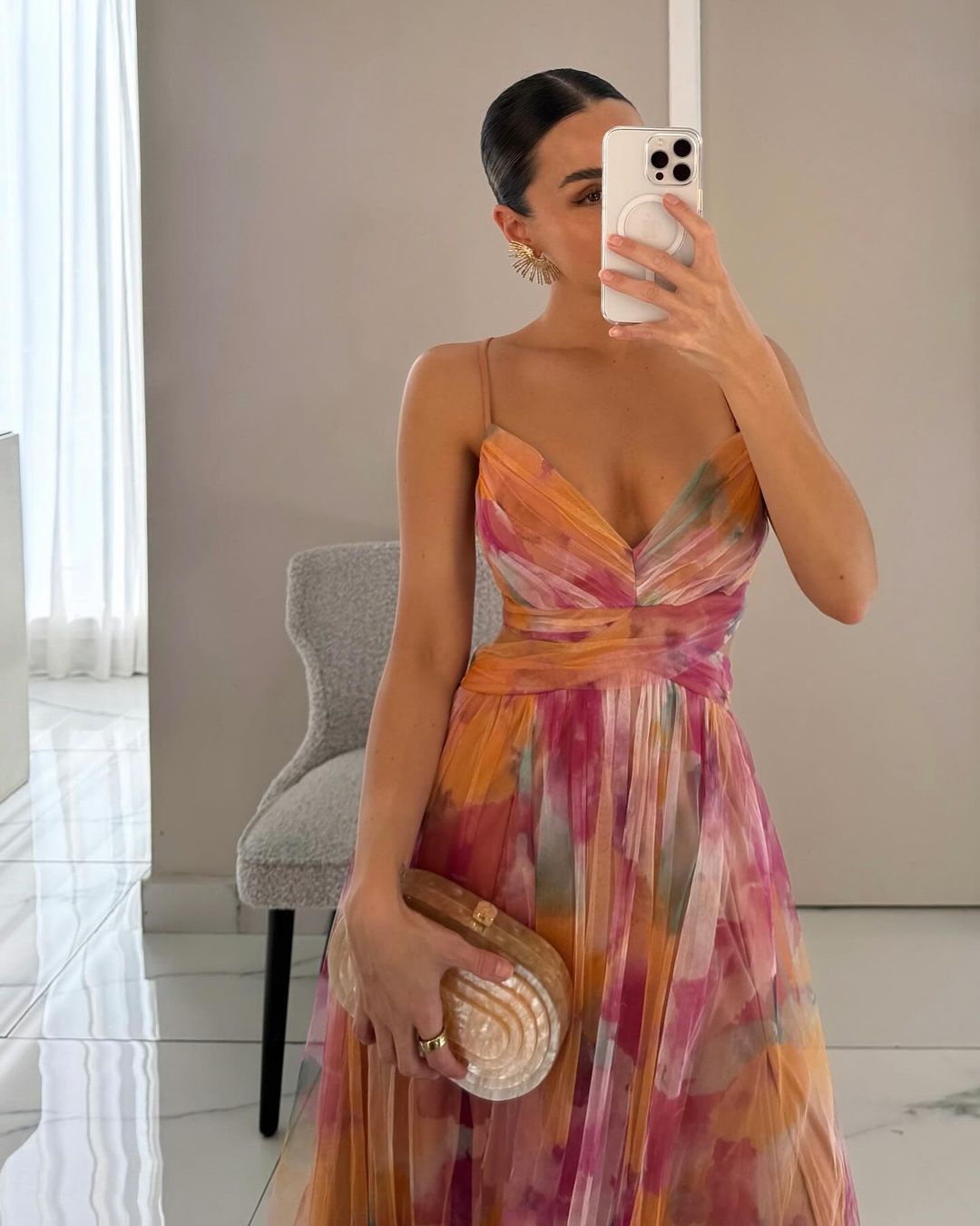 Tunika – Maxikleid Mit Blumenmuster