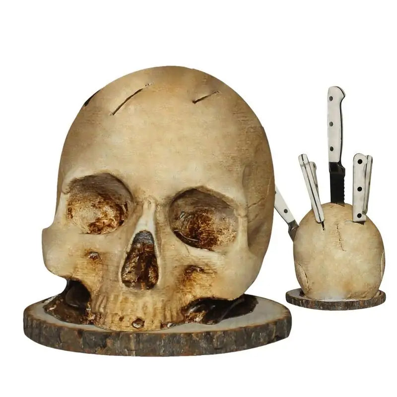 Gothic Totenkopf-Messerhalter