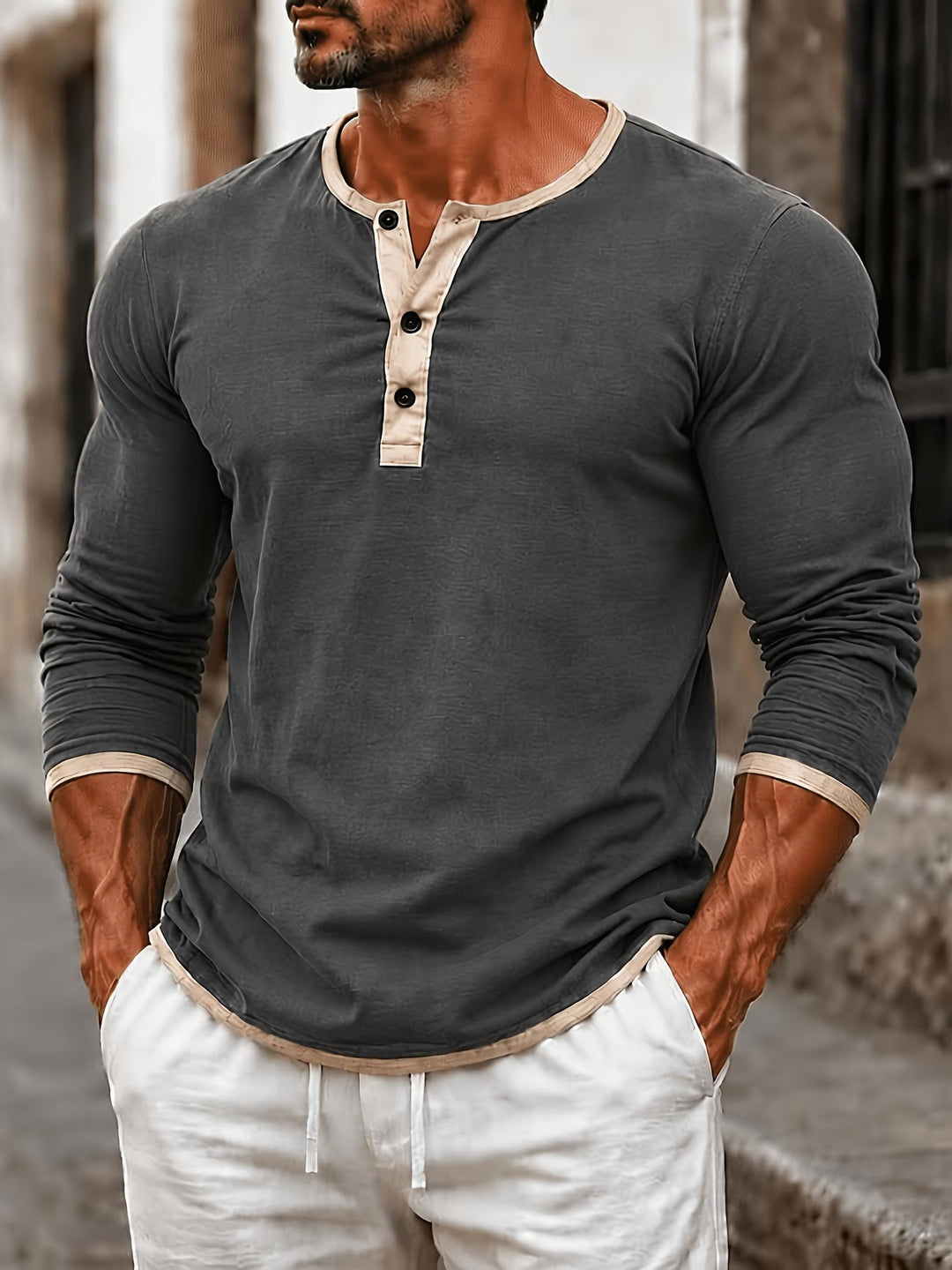 Alper - Long Sleeve Polo Shirt