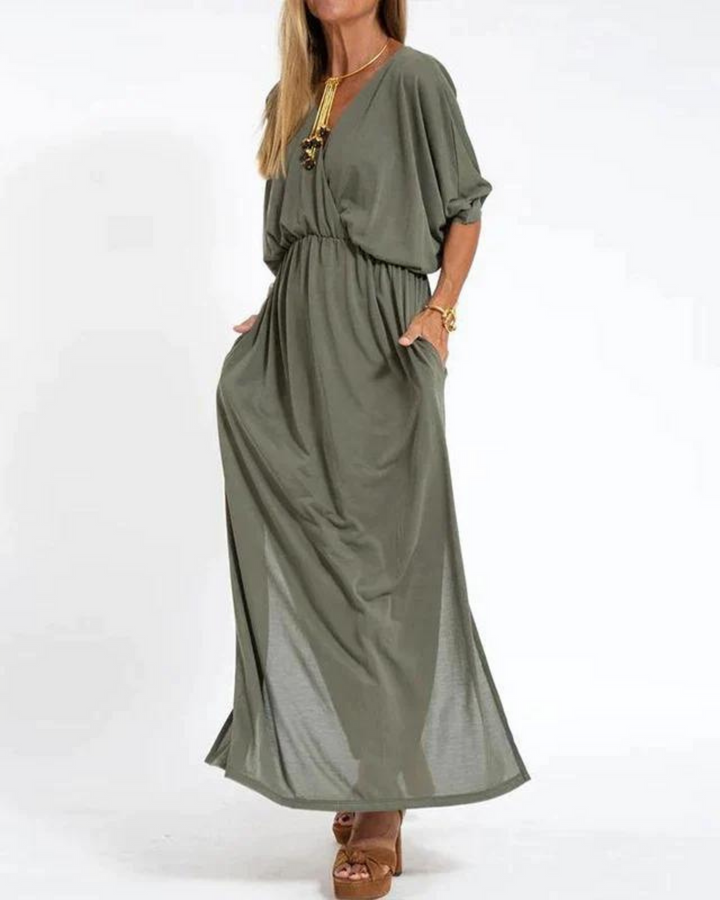 Janell - Vintage Langes Kleid