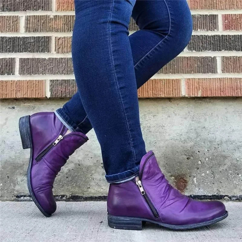 Lianella – Orthopädische Stiefeletten Mit Reißverschluss