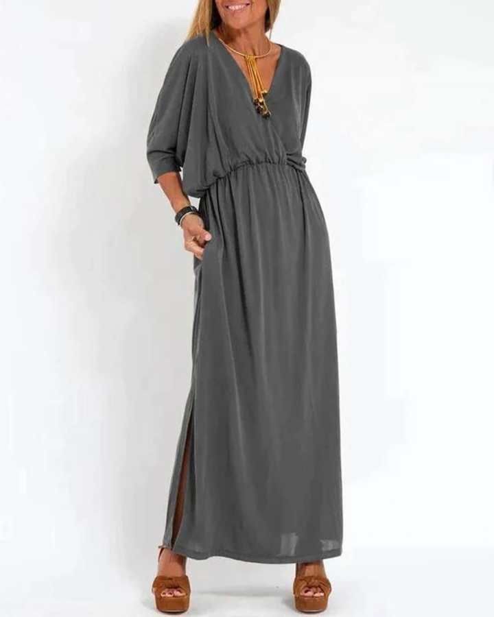 Janell - Vintage Langes Kleid