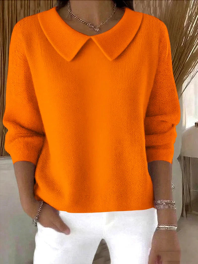 Hespera – Bequemer Pullover Aus Baumwolle Mit Langen Ärmeln
