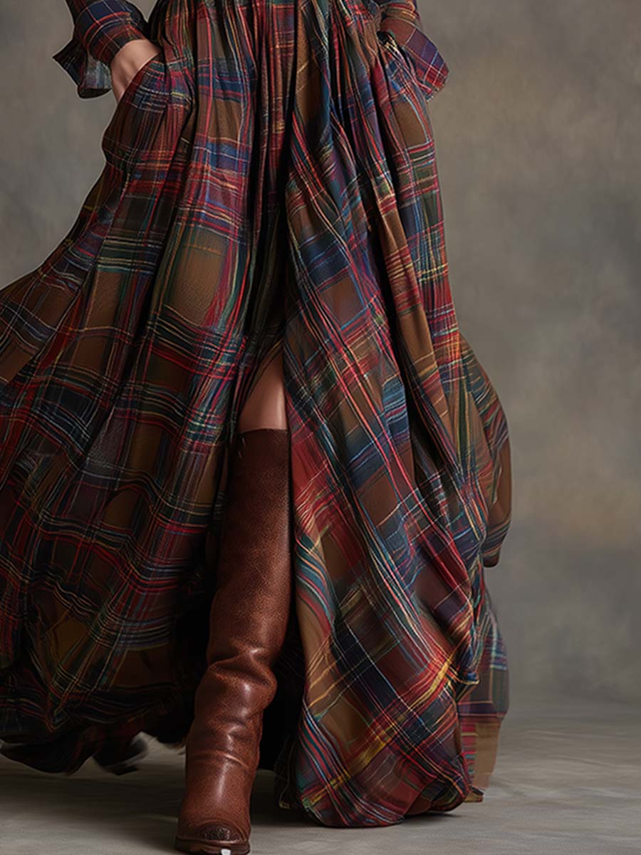 Hadasa – Maxikleid Mit Taillengürtel