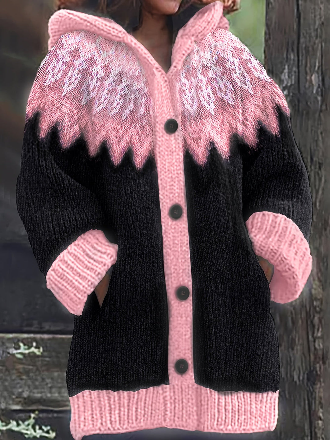 Gulnur - Eleganter Winter Pullover Mit Kapuze Und Langen Ärmeln