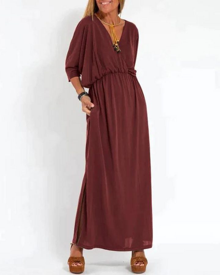 Janell - Vintage Langes Kleid