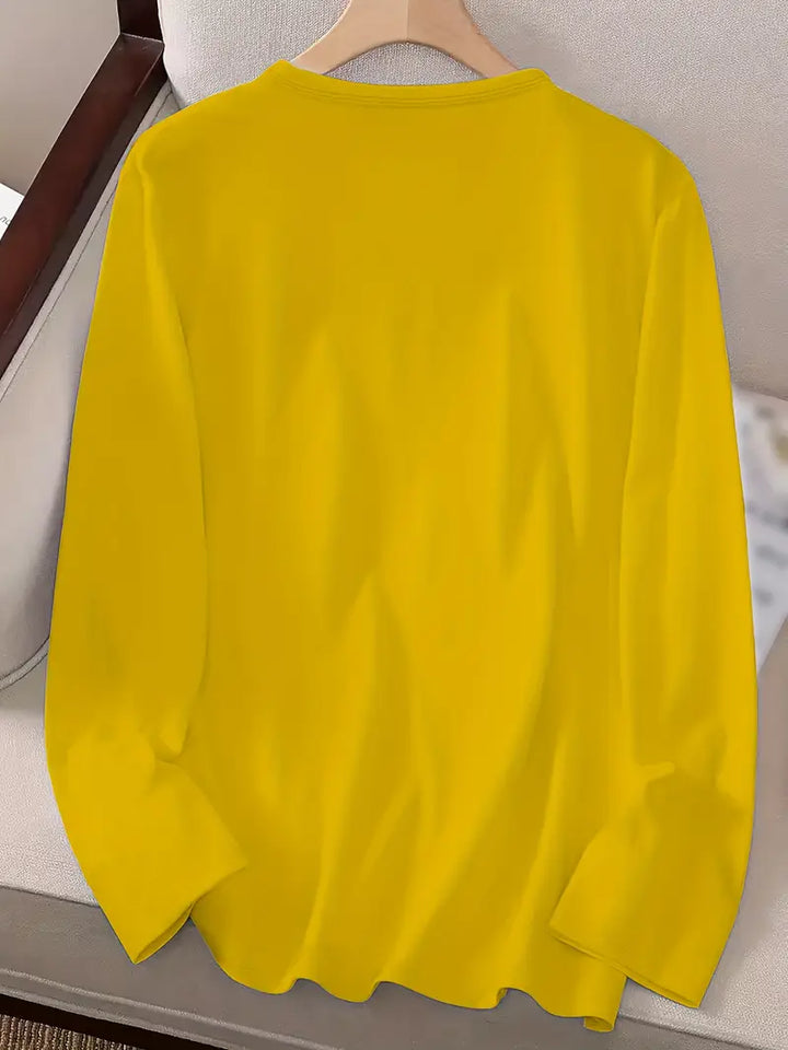 Odalina - Lässiges T-Hemd Mit Smiley Zwinkern Aufdruck