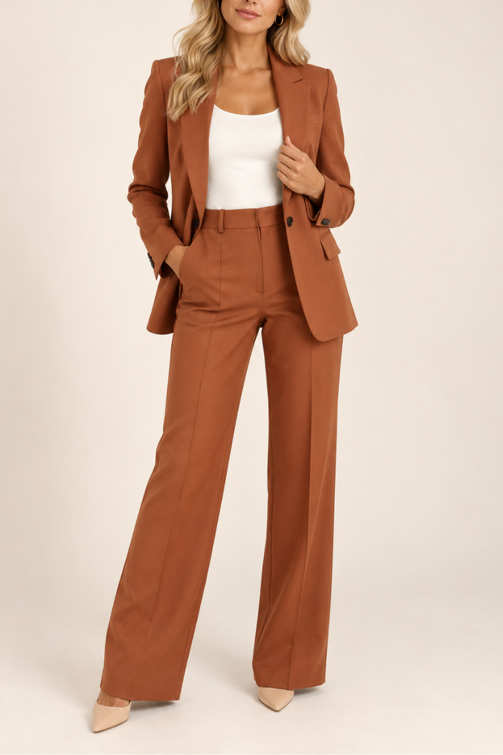Danyela – Set Aus Blazer Und Hose Mit Geradem Bein