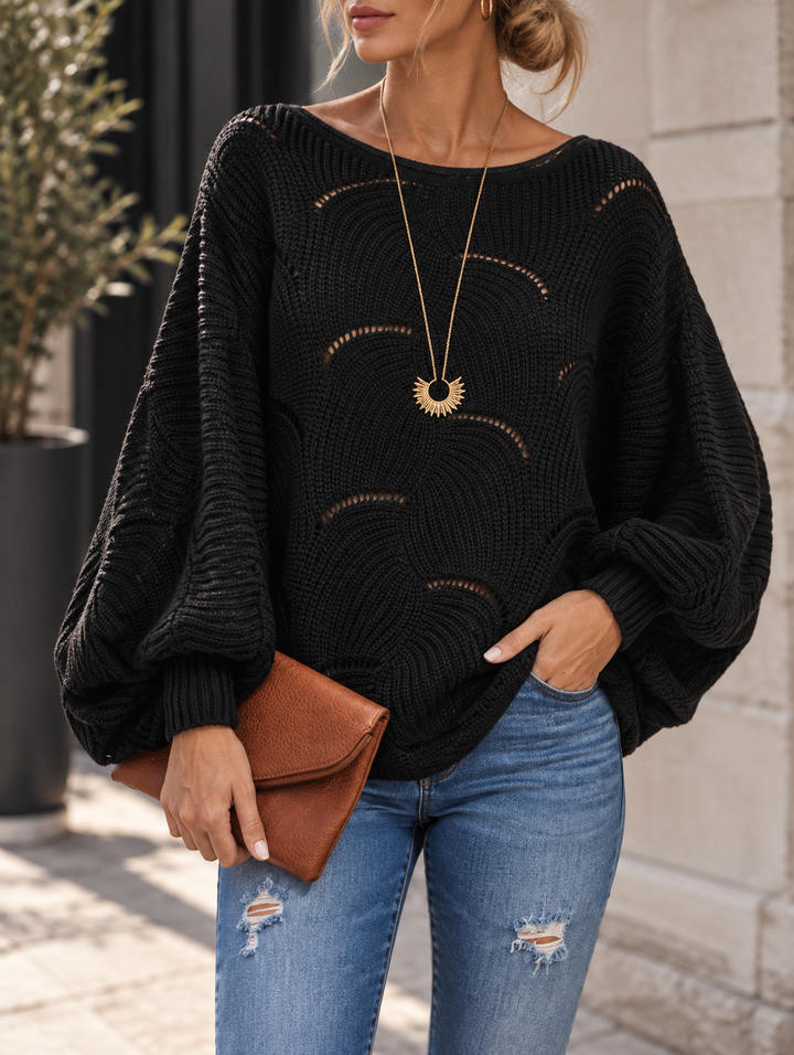 Zeyna – Langärmeliger Strickpullover
