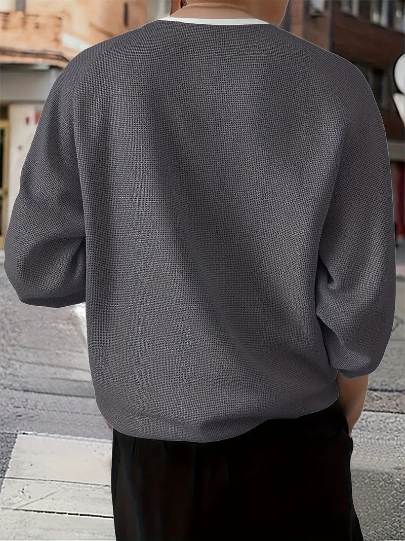 Brogan – Langärmliges Henley Hemd In Lockerer Passform
