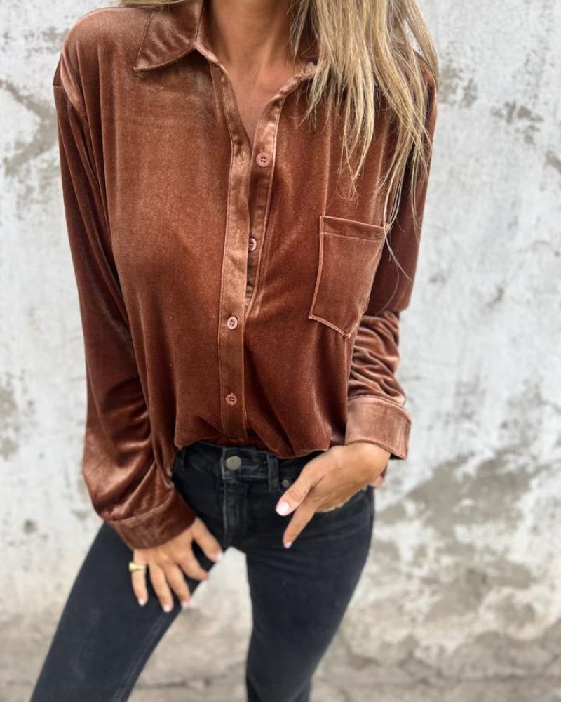 Arinka - Elegantes Langärmeliges Hemd