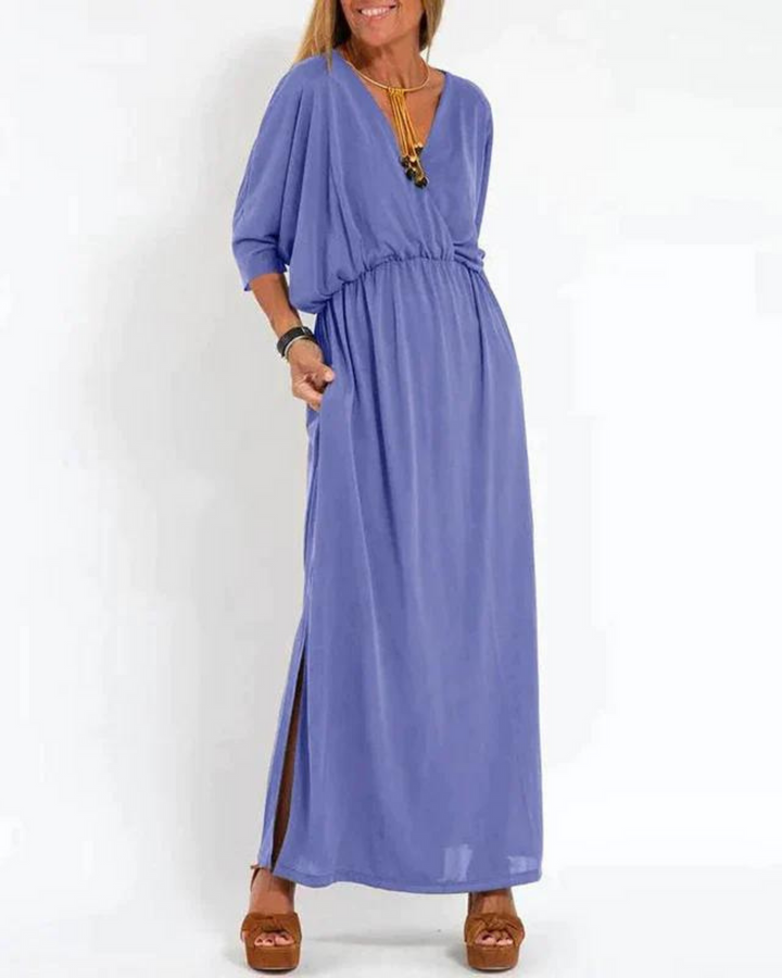 Janell - Vintage Langes Kleid