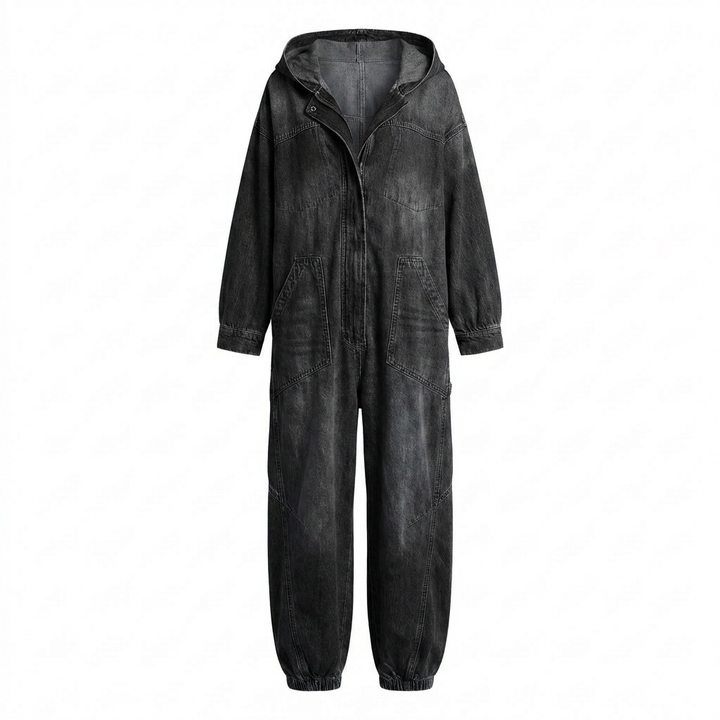 Estielle - Jeans Overall Mit Kapuze