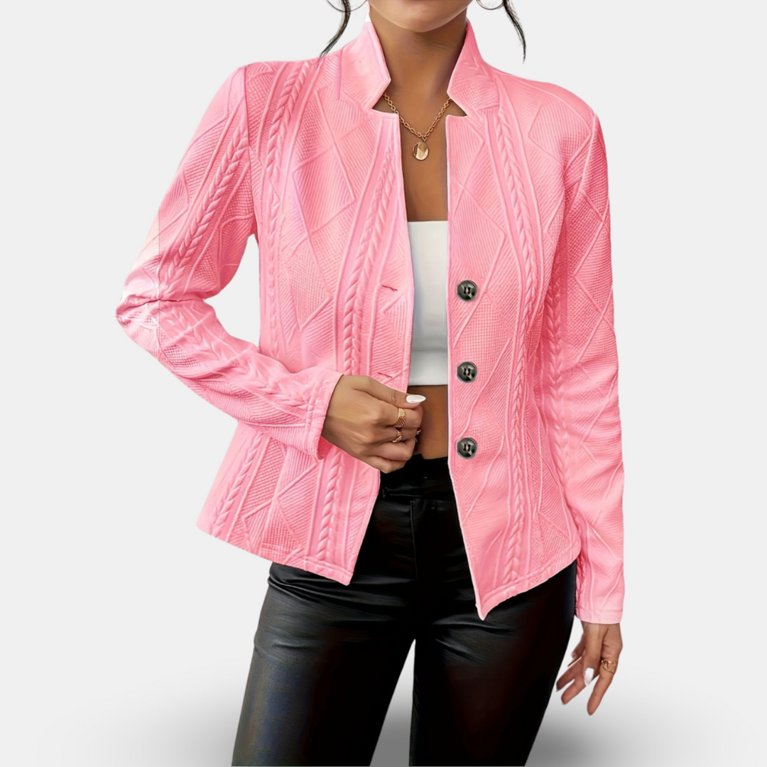 Aleeja - Prämie Ausgestattet Strickjacke