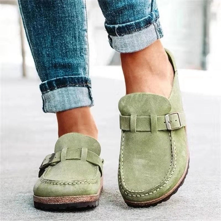 Tamela – Loafer Aus Wildleder Mit Schnallenriemen