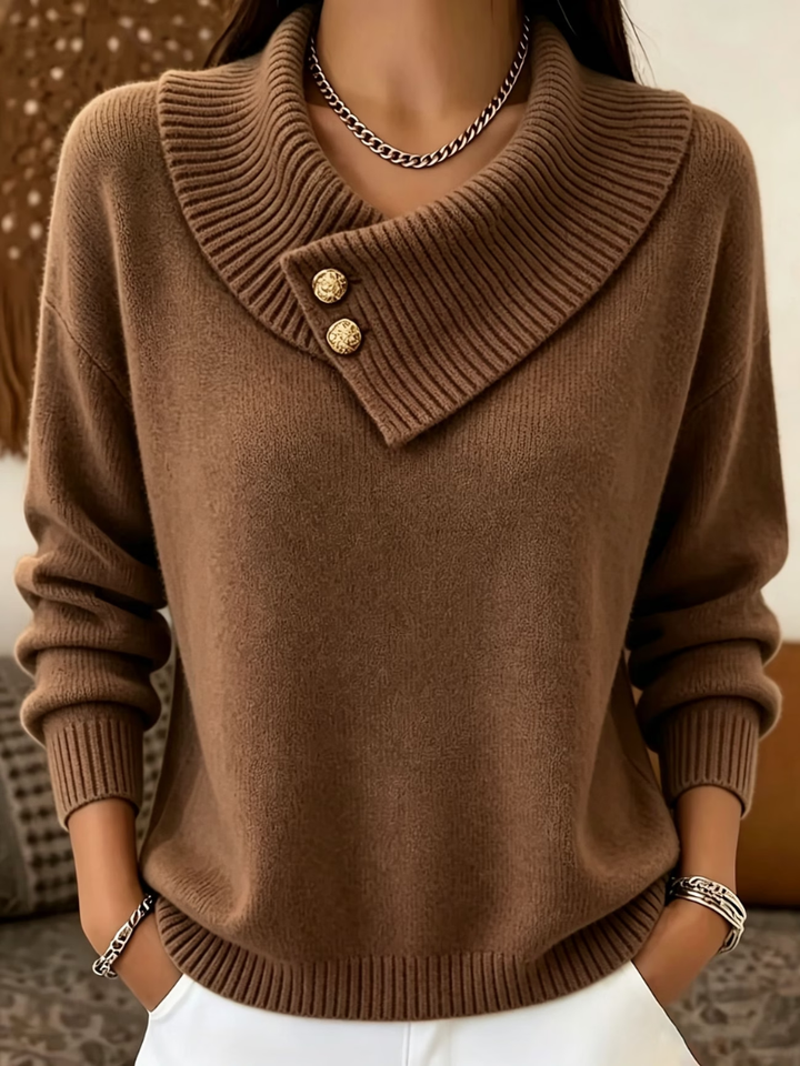 Haliza – Gerippter Strickpullover Mit Rollkragen