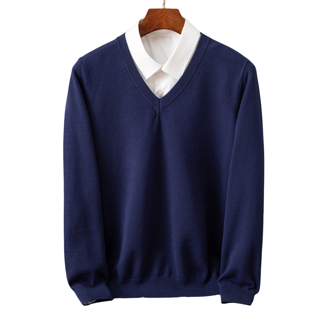 Stokes – Kaschmirpullover Mit V-Ausschnitt