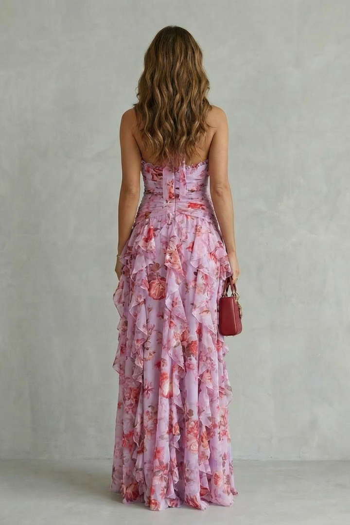 Eliora – Maxikleid Mit Neckholder Und Blumenmuster