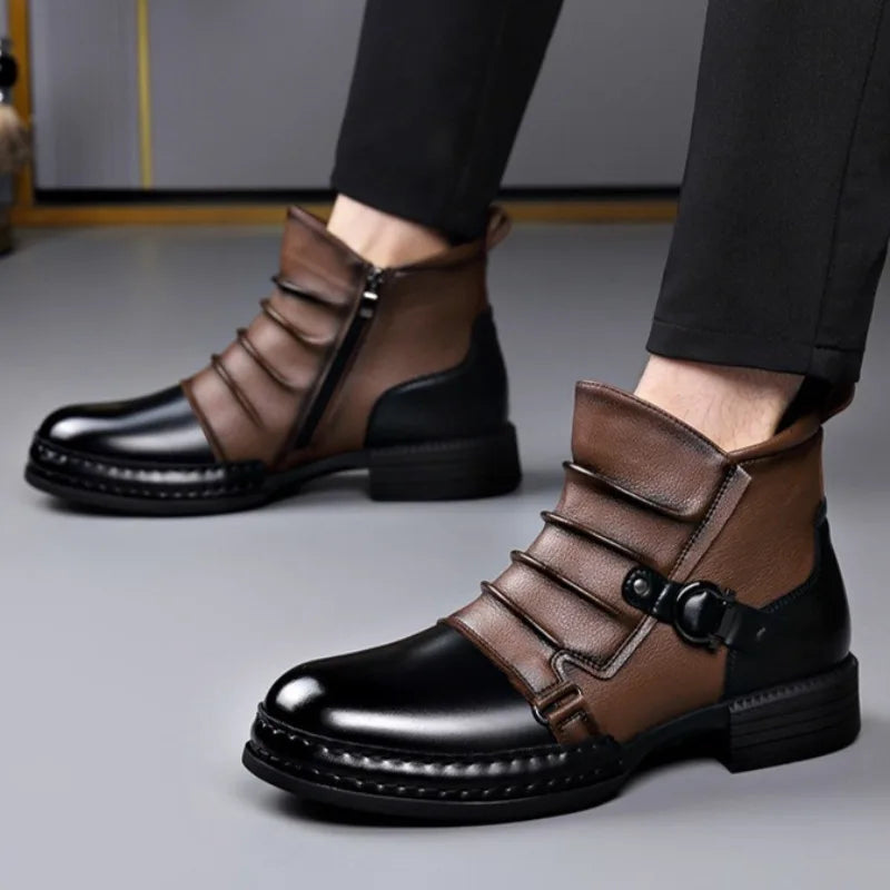 Zamran – Vintage Lederstiefeletten