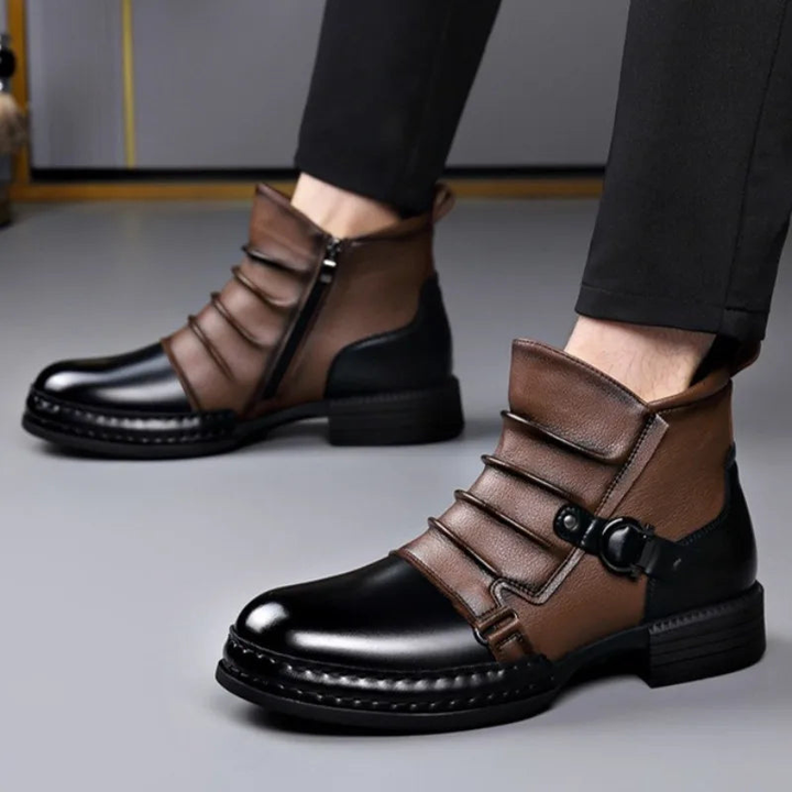 Zamran – Vintage Lederstiefeletten