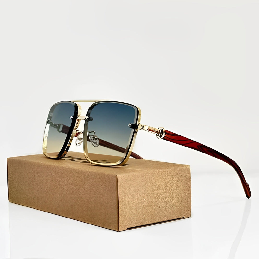 MetroLens – Sonnenbrille Mit Doppeltem Steg Und Quadratischem Rahmen