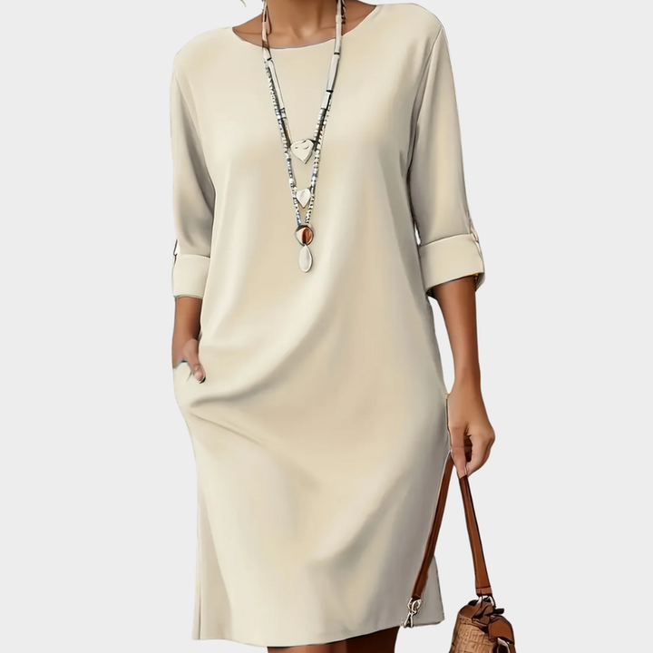 Kayana – Bequemes Kleid mit Rundhalsausschnitt