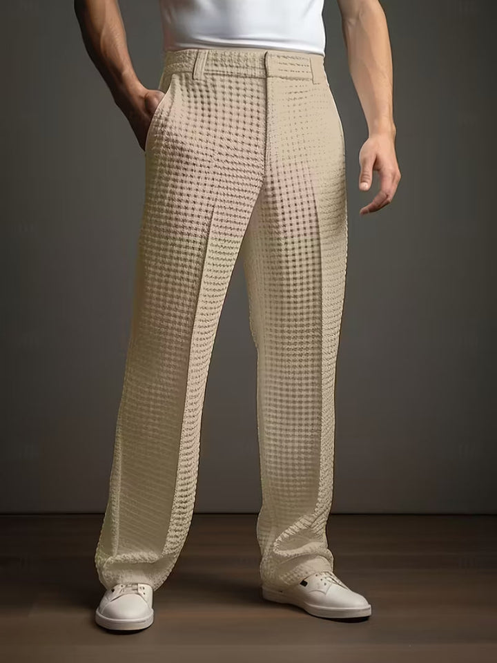 Tommen – Leichte Strukturierte Hose Mit Seitentaschen