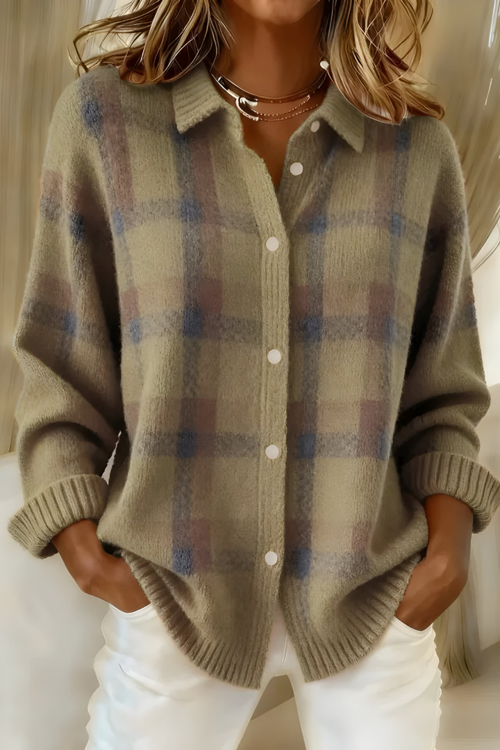 Sarani - Bequeme Langarm Strickjacke