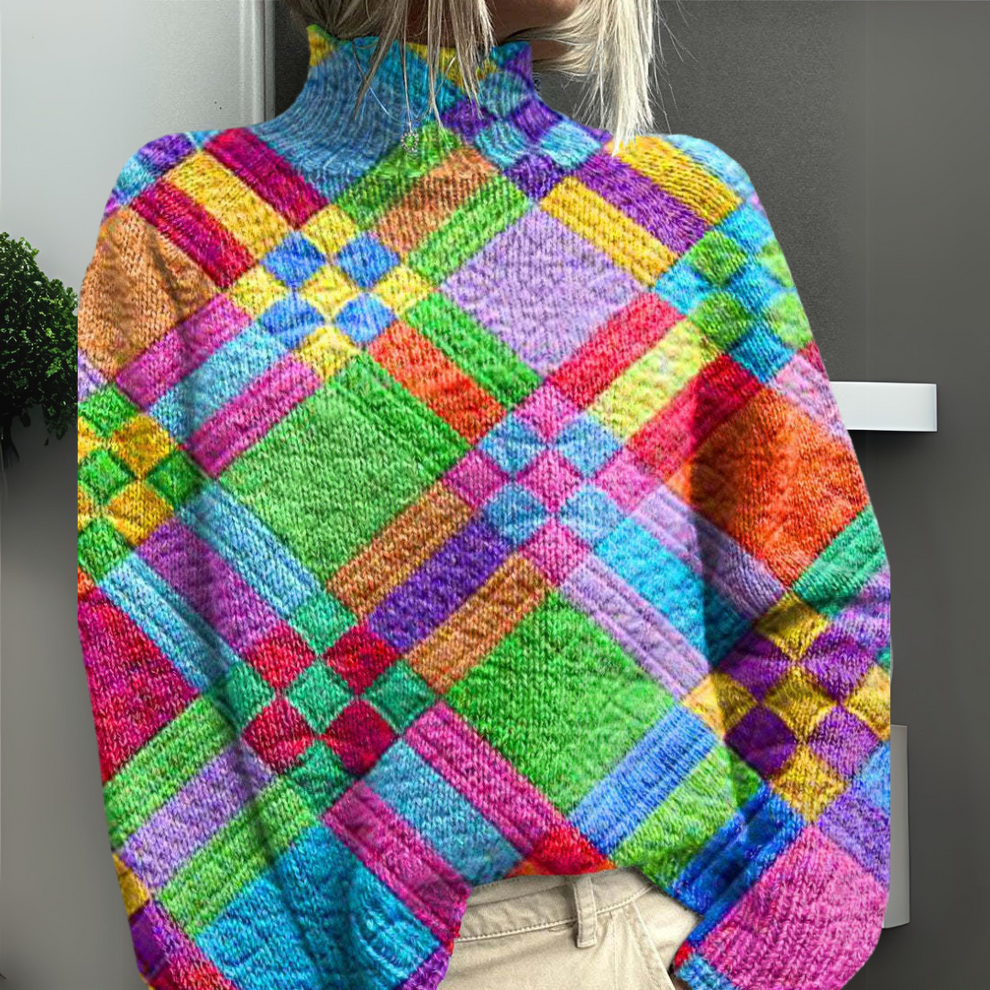Rasha - Bunt Bedruckter Pullover