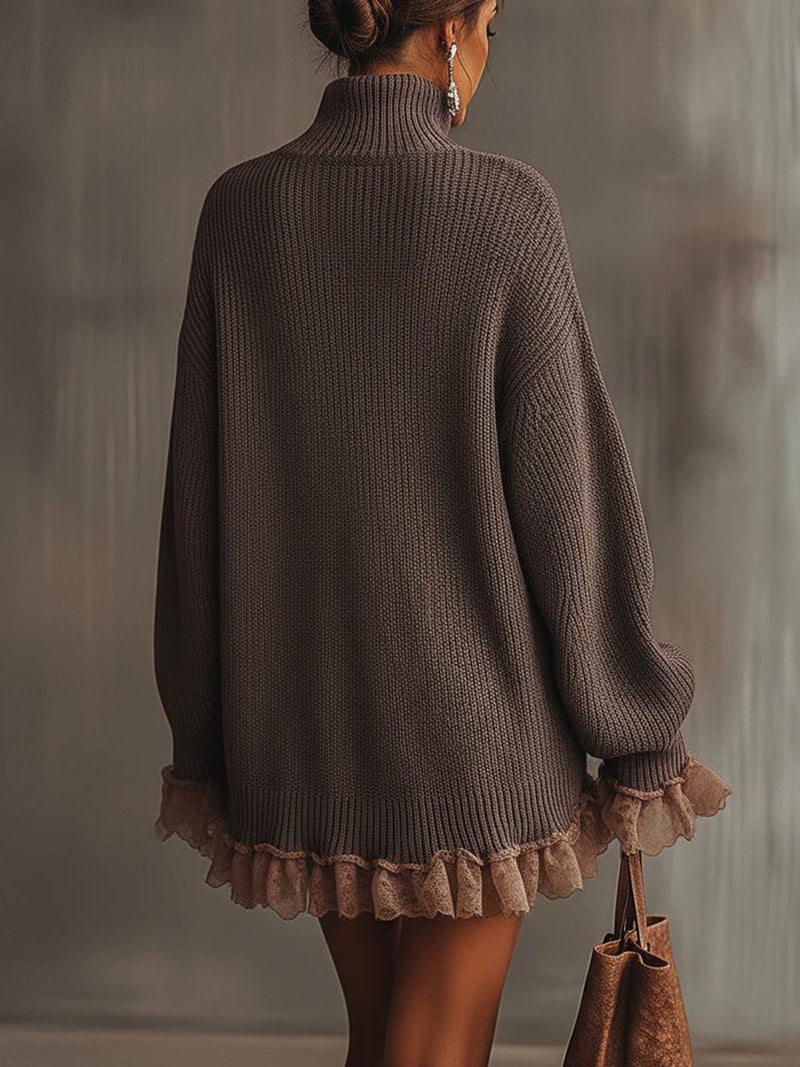 Jaylene – Strickkleid mit Rollkragen