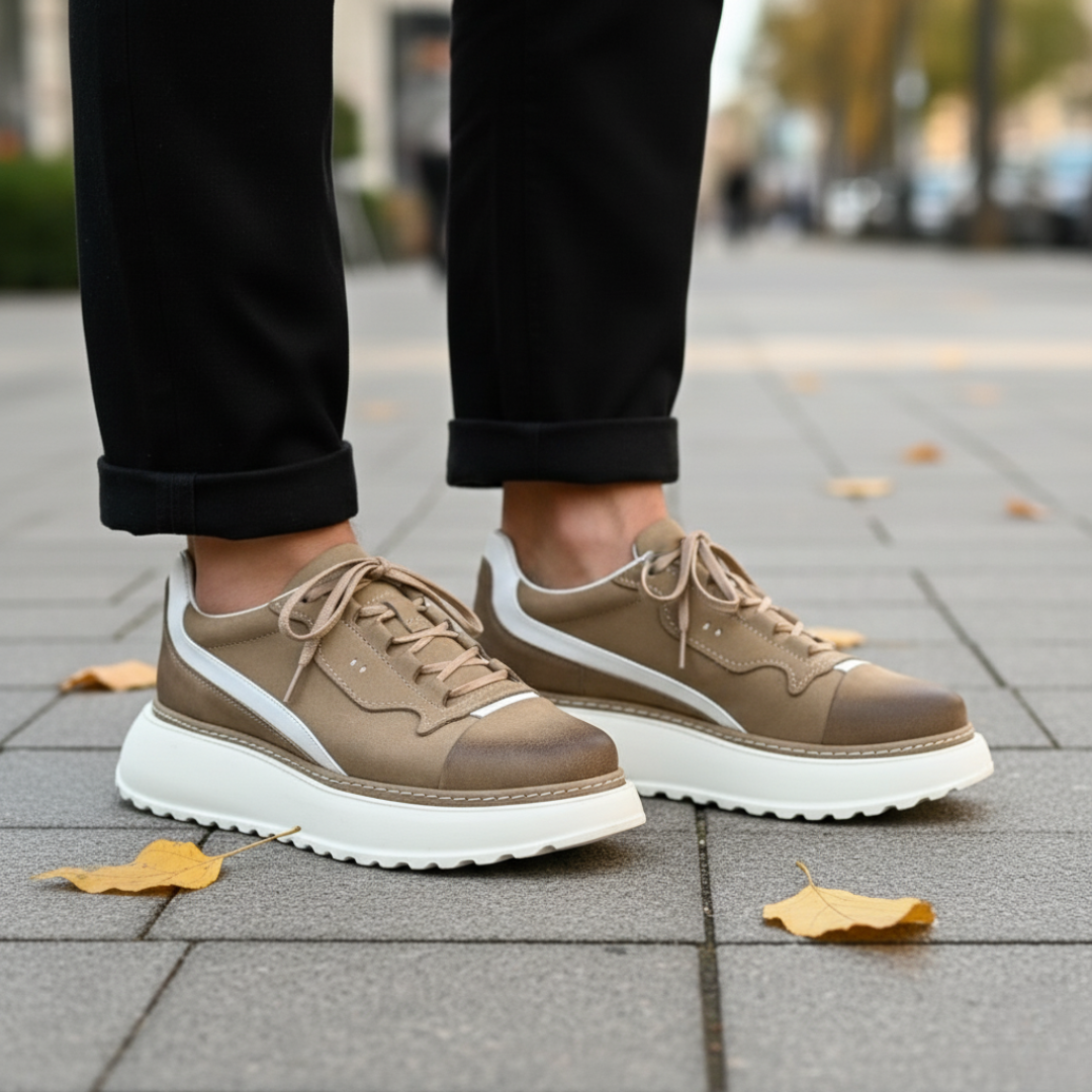 Douglas – Turnschuhe Mit Klobiger Ledersohle