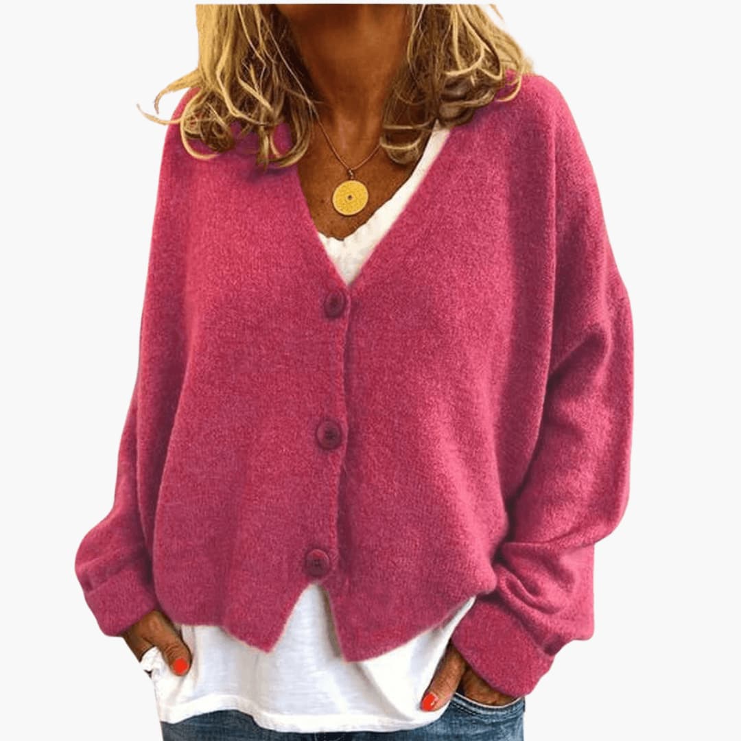 Gwen – Langärmelige Strickjacke