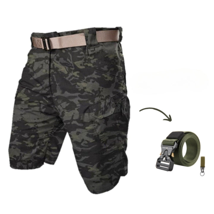 Kazuya - Cargo-Kurze Hosen mit 7 Taschen + Freier Gürtel