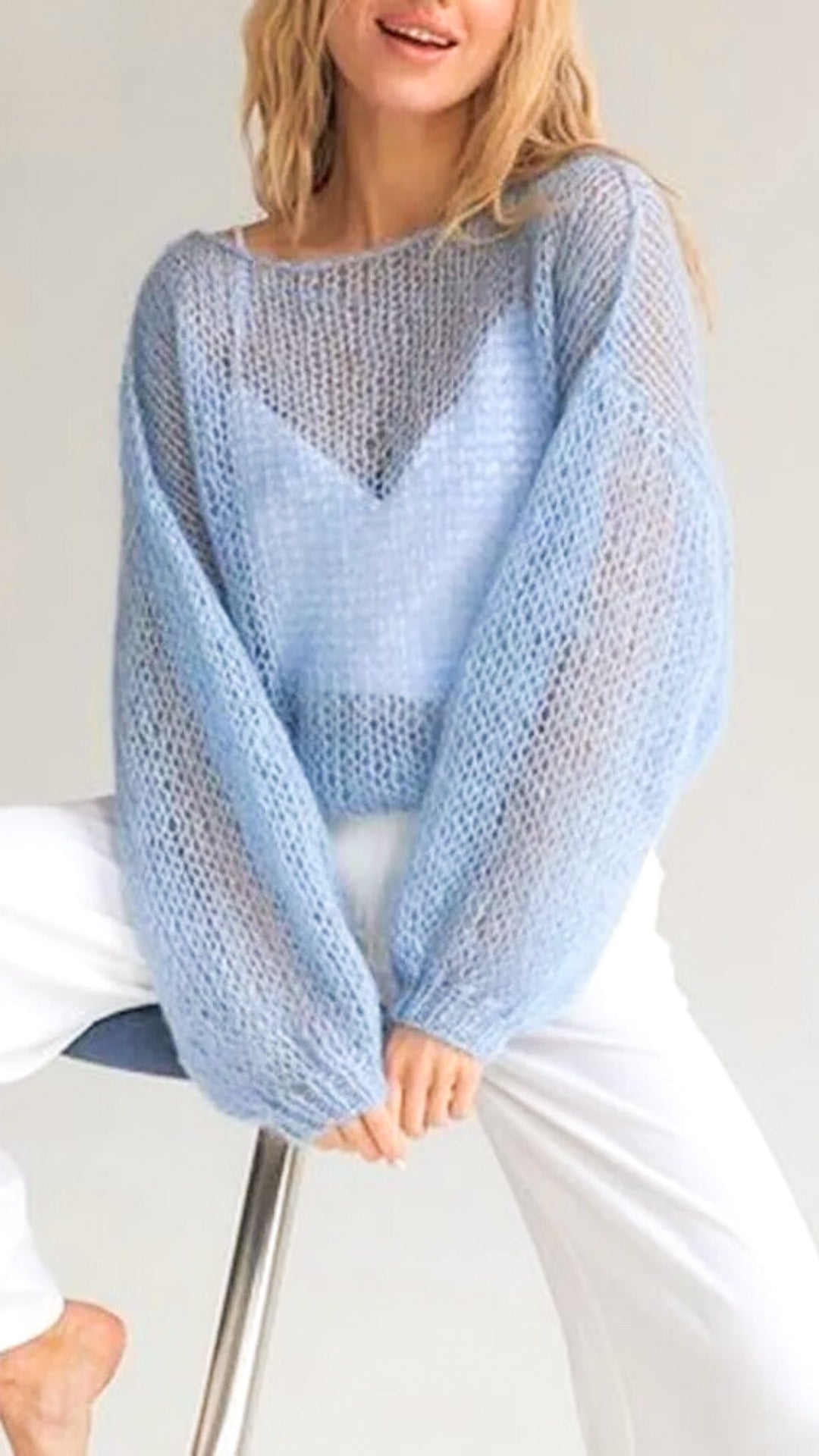 Daniela – Netzstrickpullover