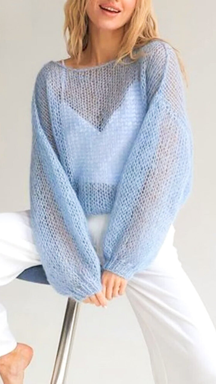 Daniela – Netzstrickpullover