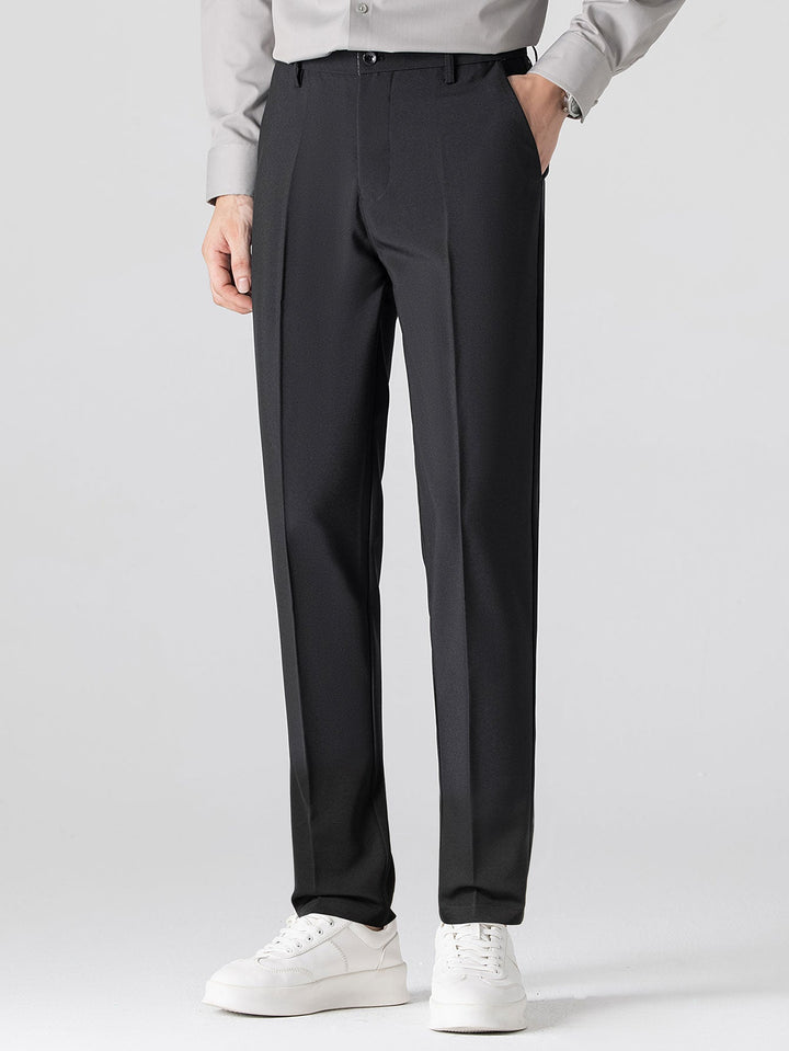 Henson – Geometrisches Jacquard Strick Polo Hemd & Schmal geschnitten Hose