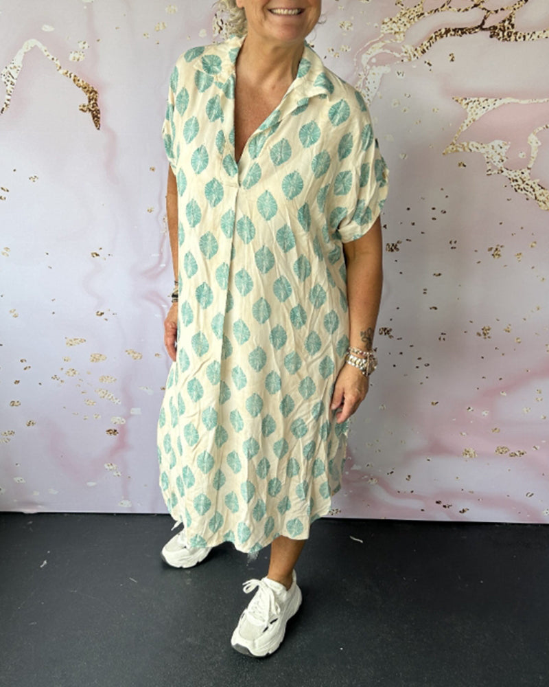 Dini - Stilvolles Kleid Mit V Ausschnitt